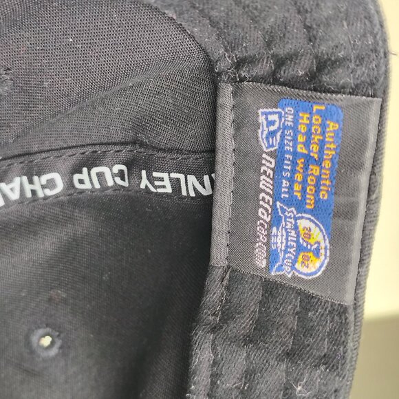 VINTAGE Detroit Red Wings Stanley Cup Champions Hat Cap Strap Back Locker Room - Picture 10 of 13